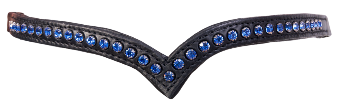 Kombi Browband 1 row crystals