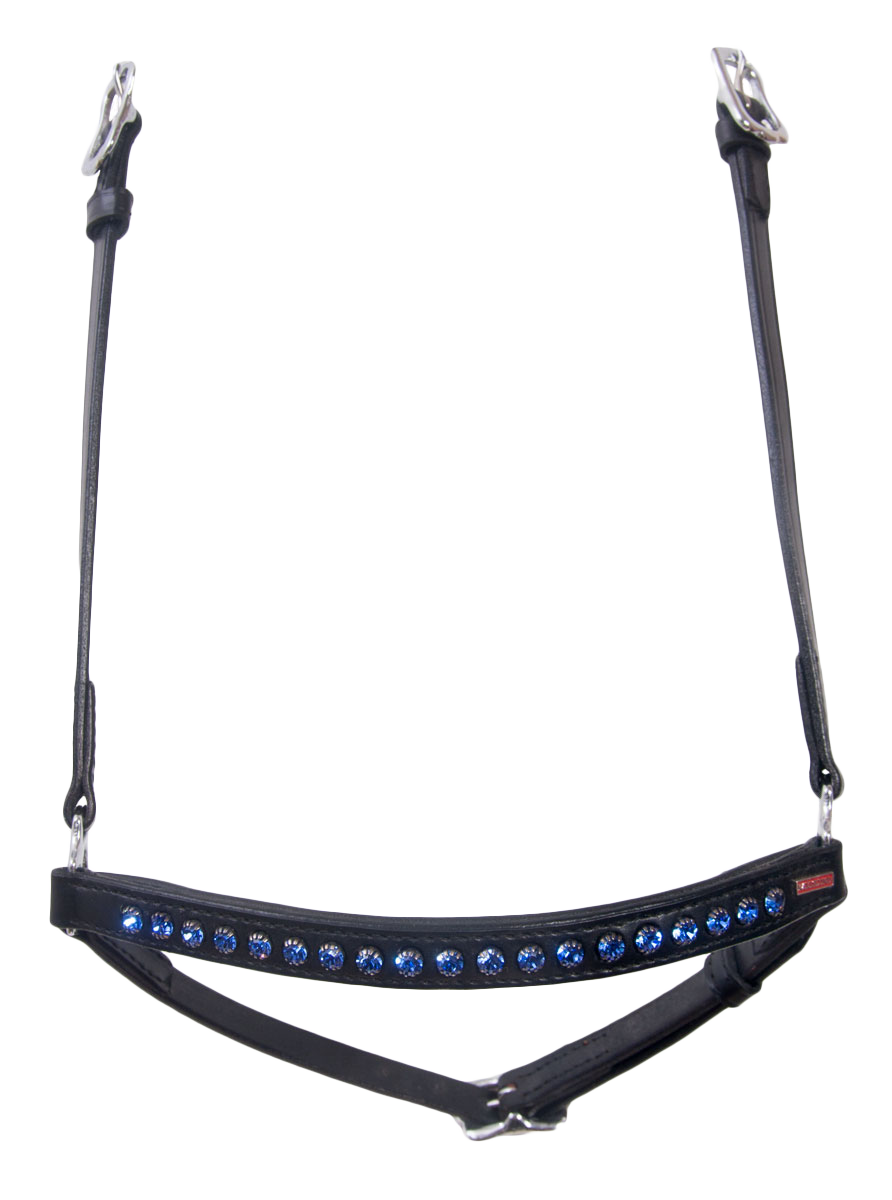 Kombi Hannoveran noseband, 1 row crystals