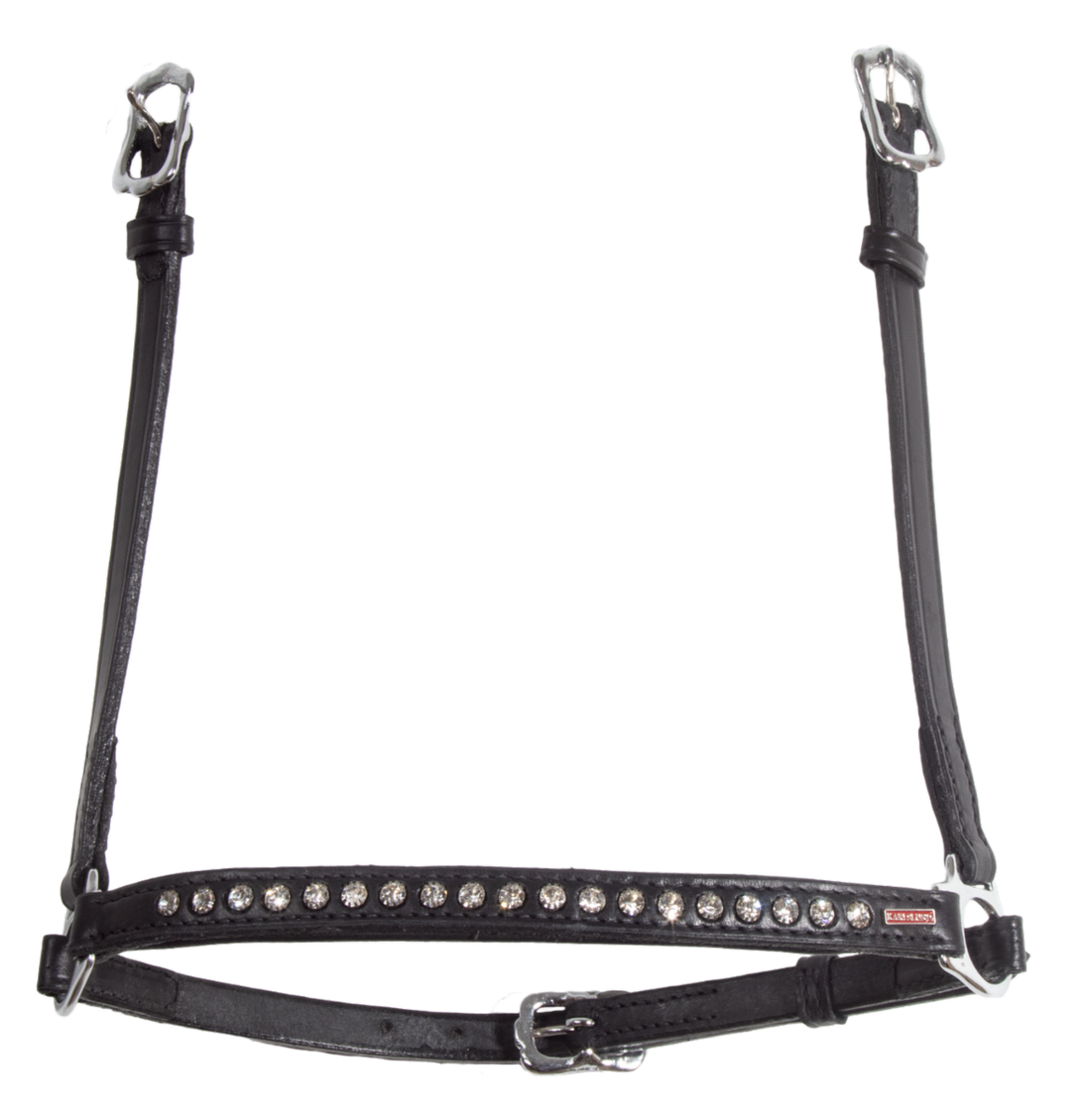 Kombi Hannoveran noseband, 1 row crystals