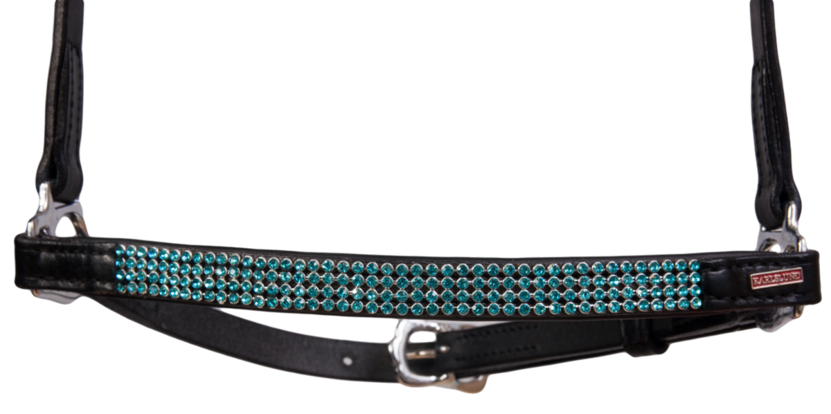 Kombi Hannoveran noseband, 4 rows crystals