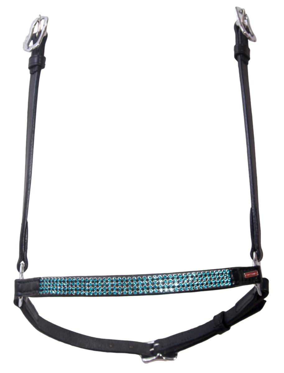 Kombi Hannoveran noseband, 4 rows crystals