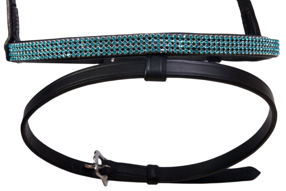 Kombi Combined noseband, 4 rows crystals