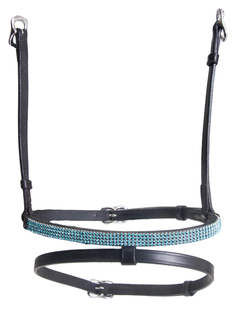 Kombi Combined noseband, 4 rows crystals