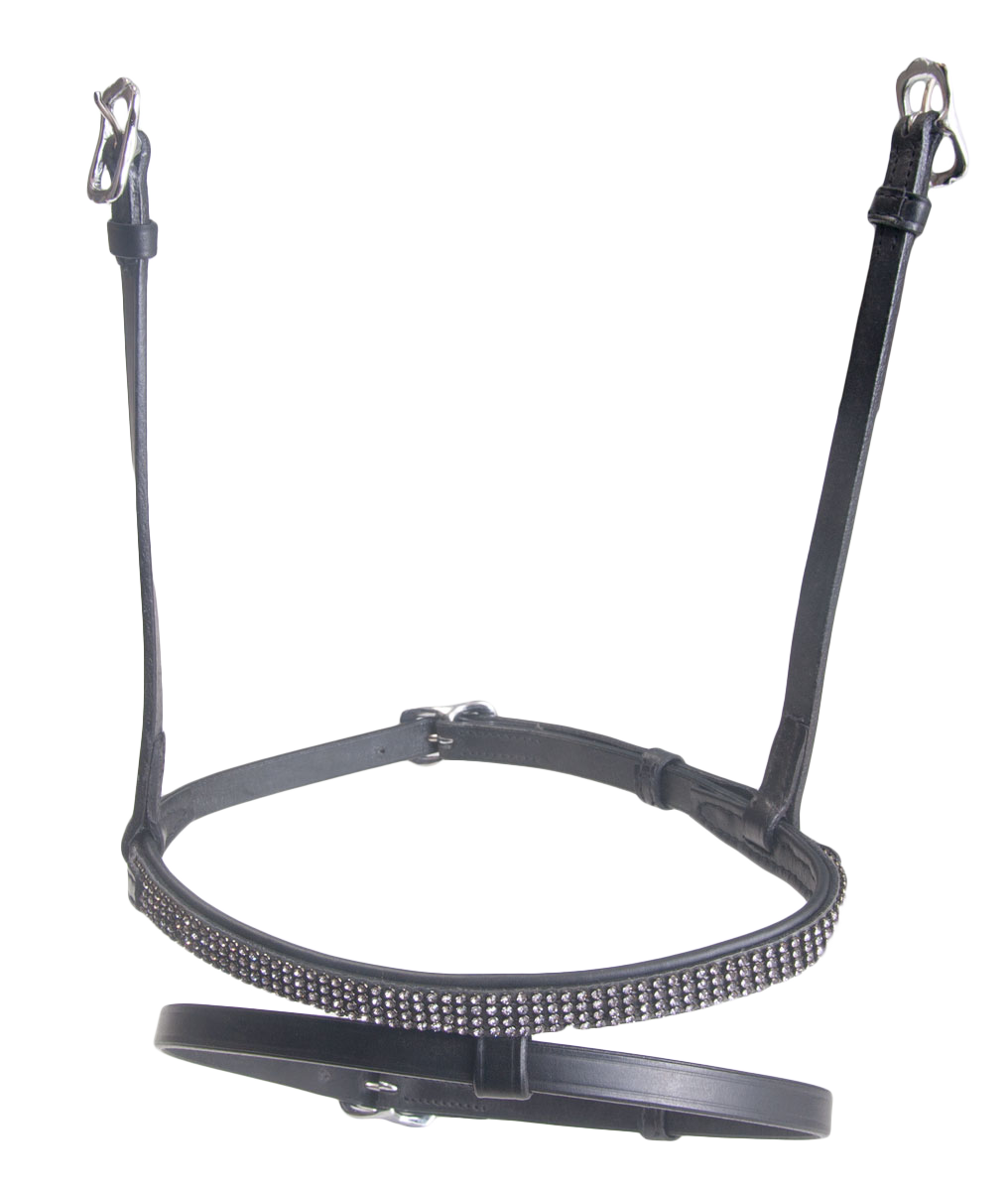 Kombi Combined noseband, 4 rows crystals