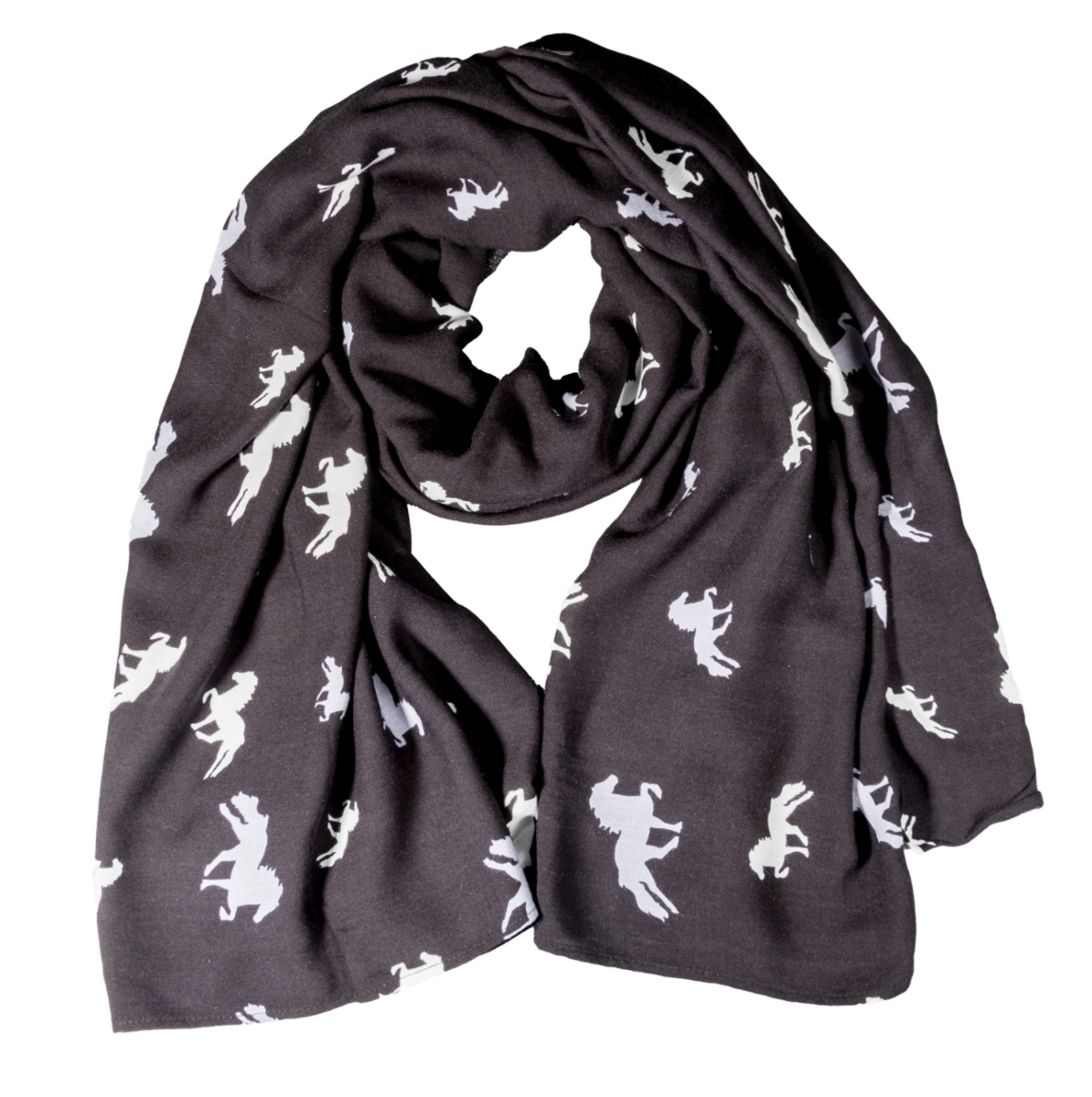 Scarf with horses