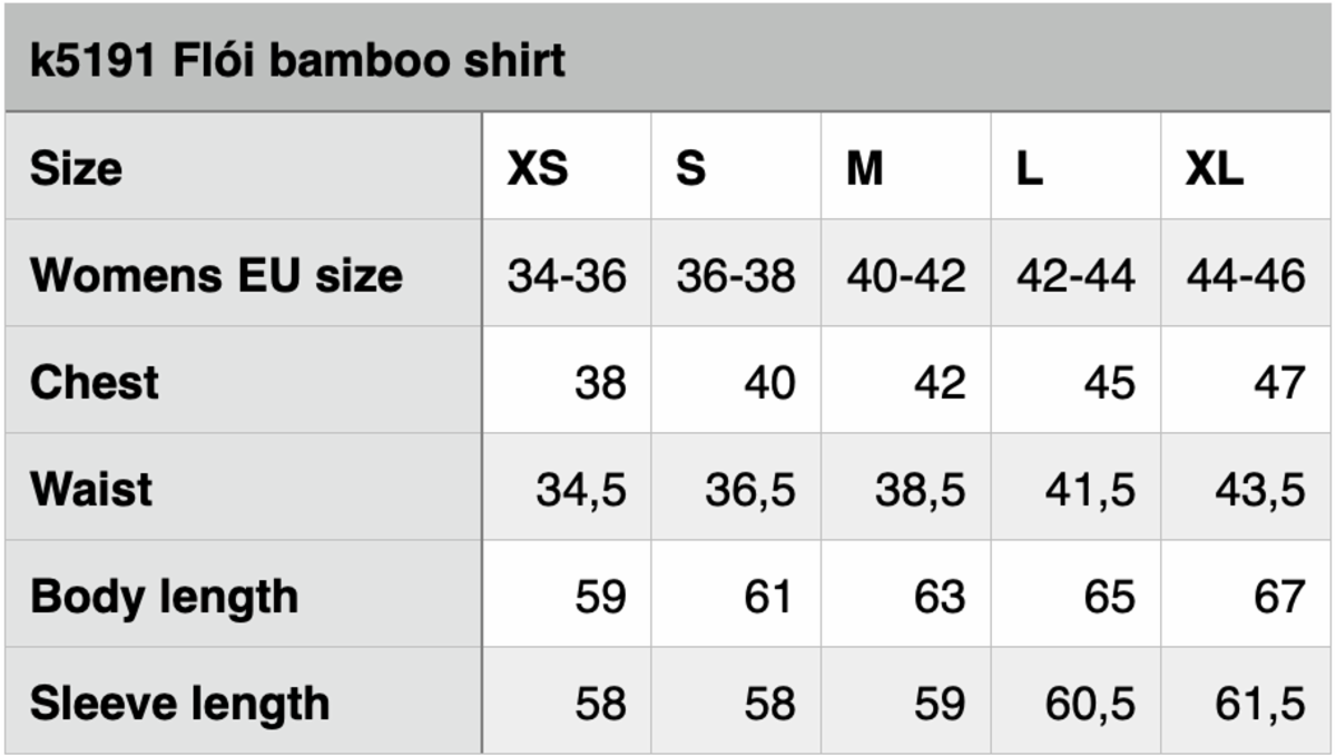Flói bamboo shirt