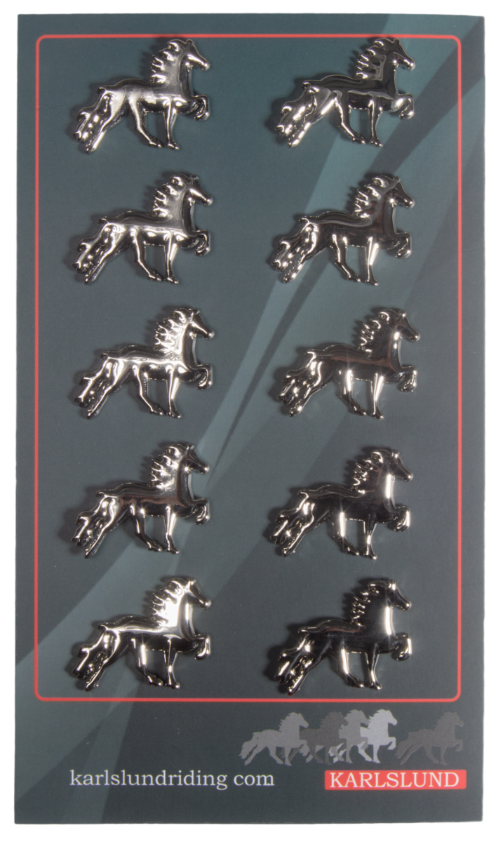 Icelandic horse clothes pin, 10 pcs. on sheet