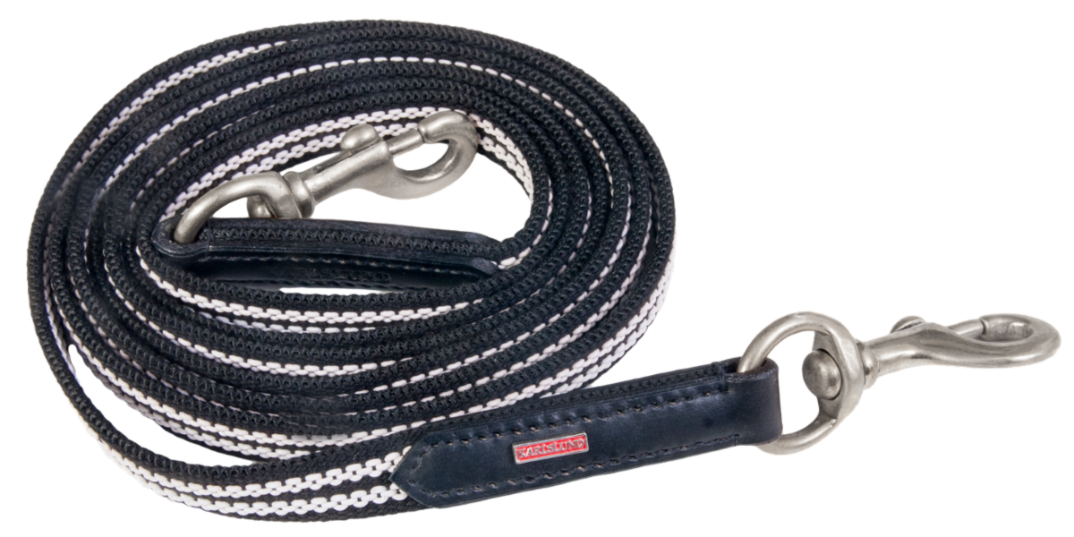 Woven rubber reins