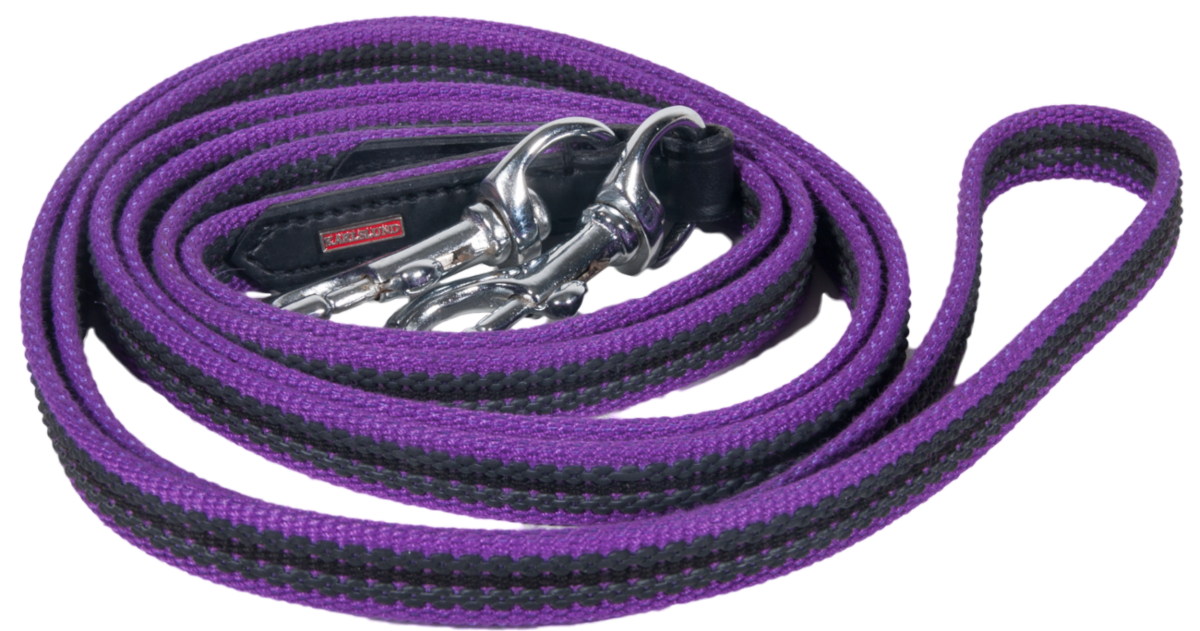 Woven rubber reins