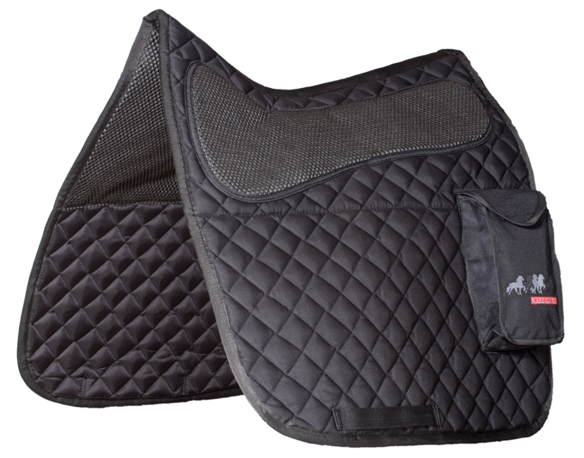 Saddle pad with pocket, cotton