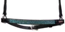 Kombi Hannoveran noseband, 4 rows crystals