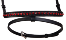 Kombi Combined noseband, 1 row crystals