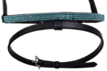 Kombi Combined noseband, 4 rows crystals