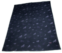 Fleece blanket with horses