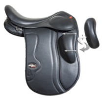 A saddle, KneeFit, wool